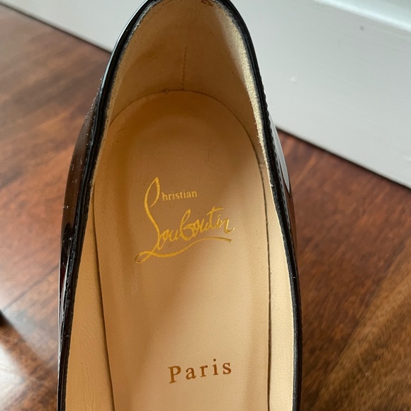Christian Louboutin Pigalle Plato 120 mm Size 38. Sole protection added. - Picture 6 of 8
